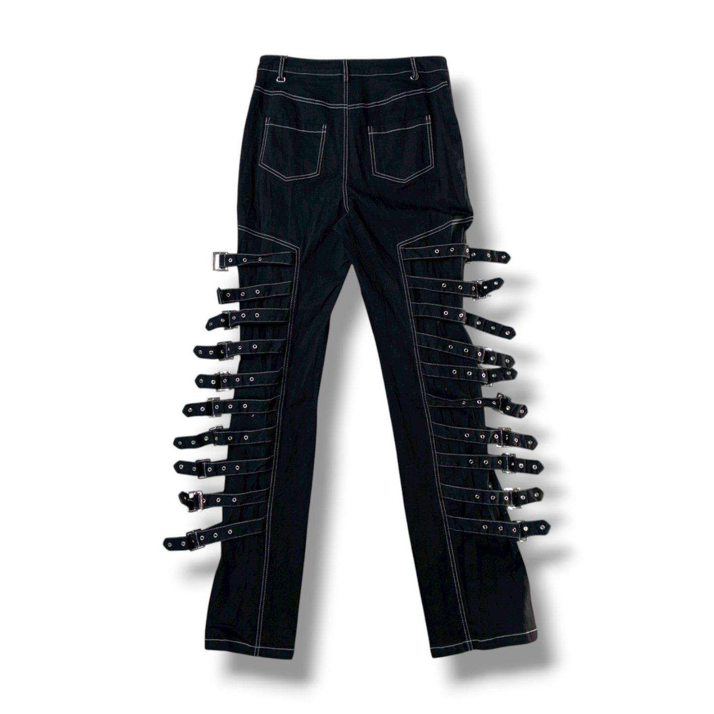 Multi-Buckle Bondage Pants