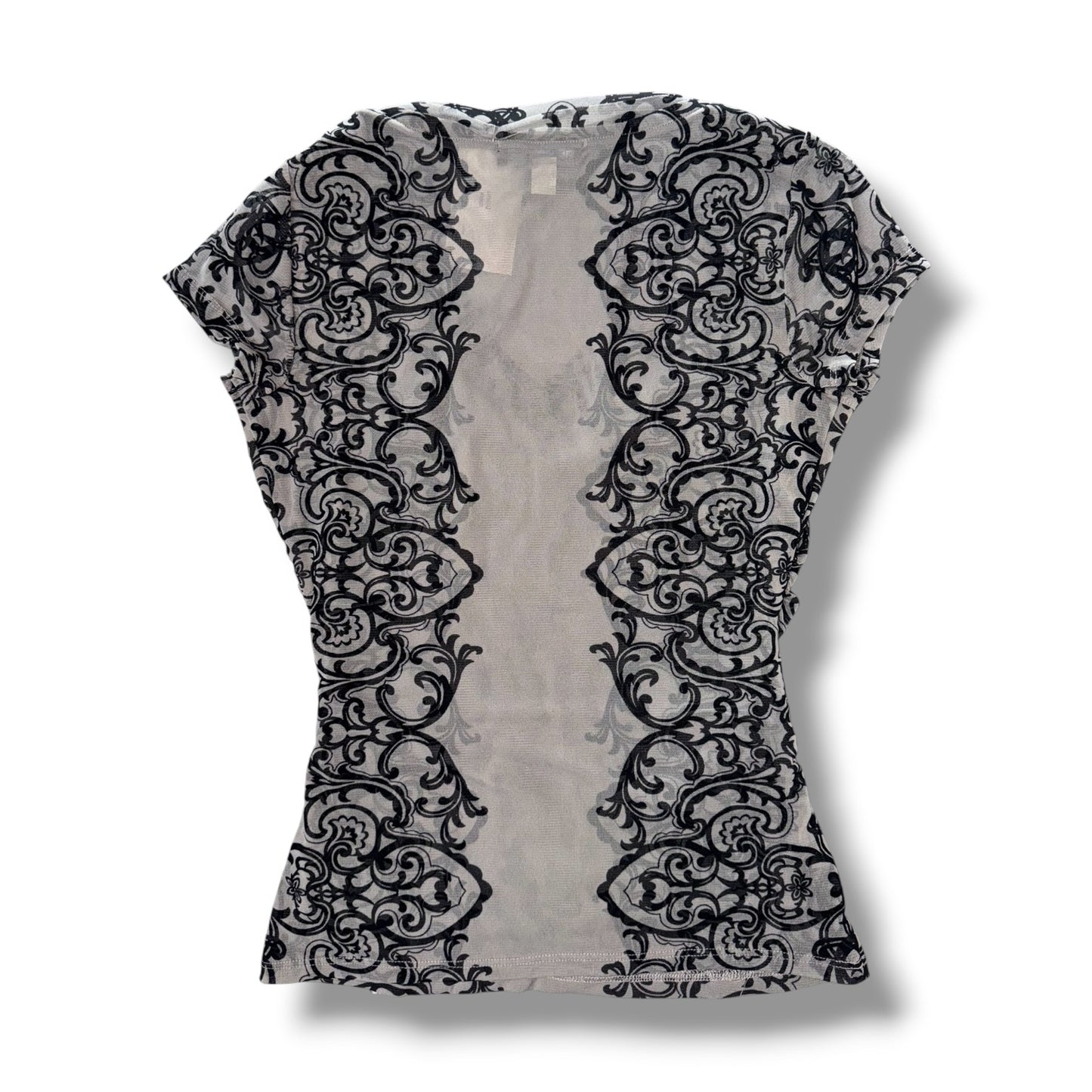 Damask Ruched Top