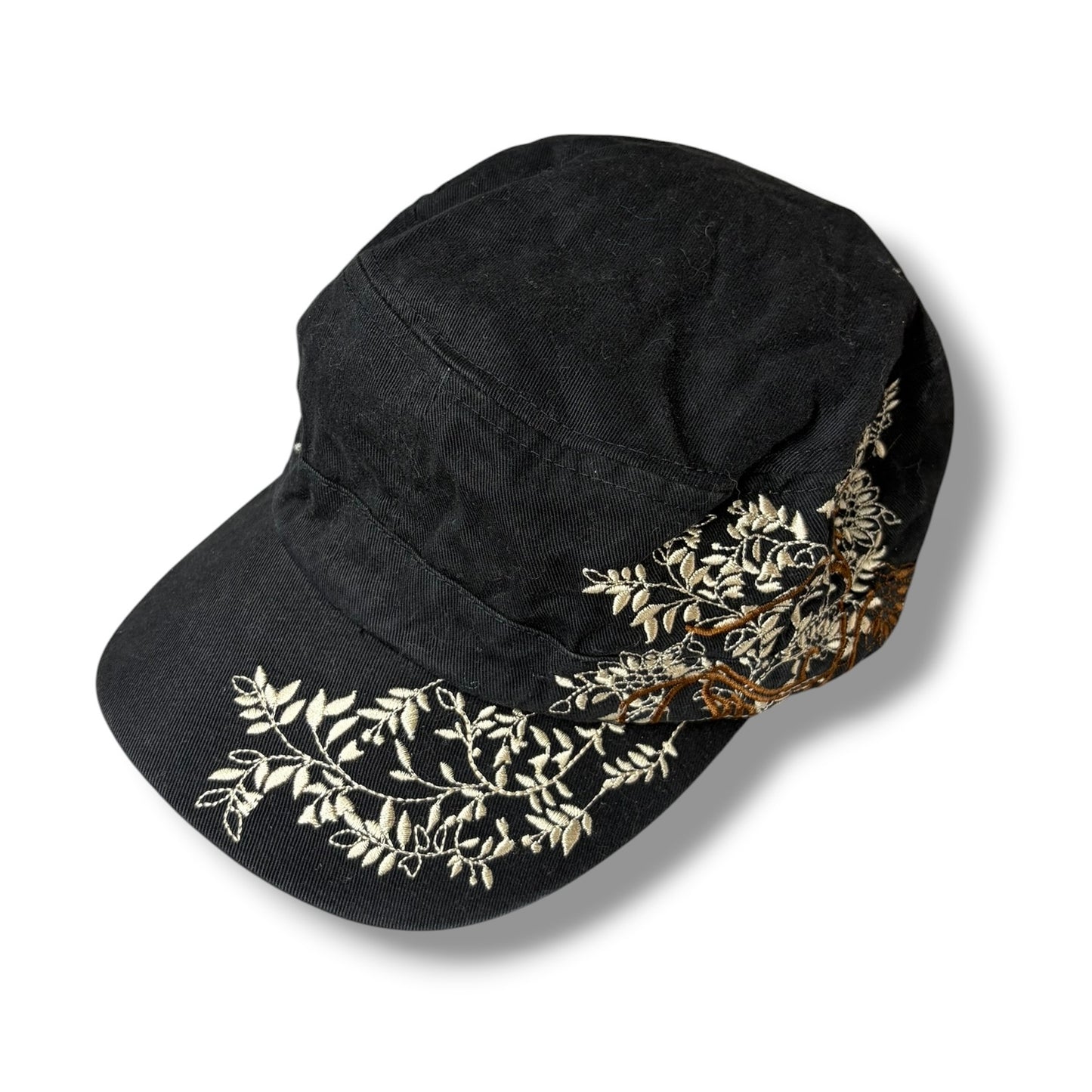 Leaf Embroidered Work Cap
