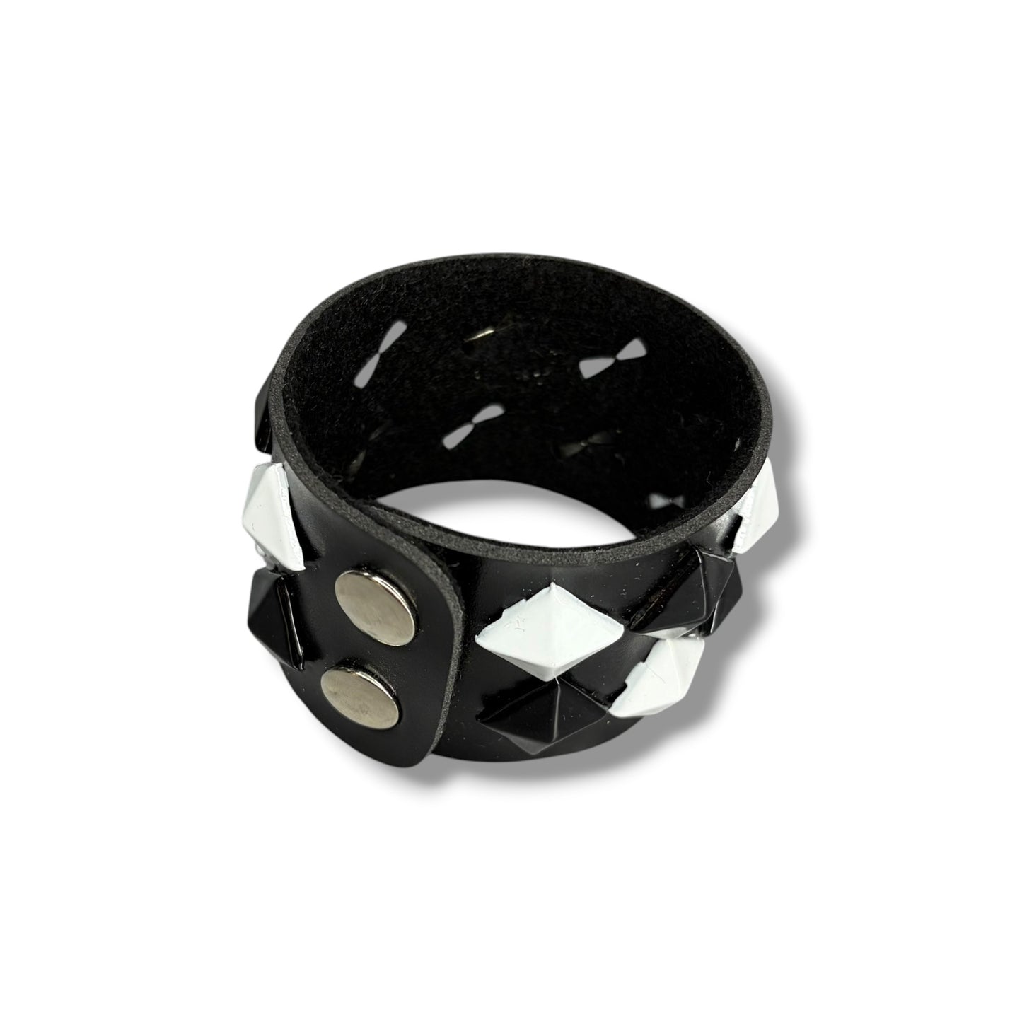 Black/White 2-Row Bracelet