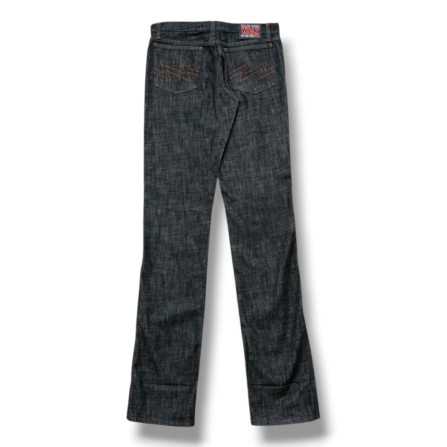W&LT Black Straight Jeans