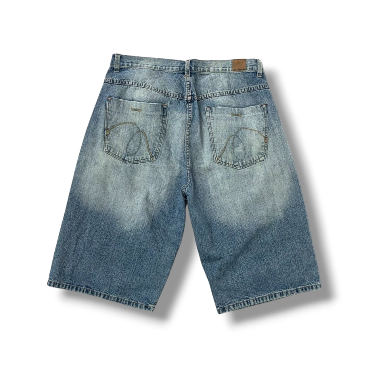 Light Wash Baggy Denim Shorts