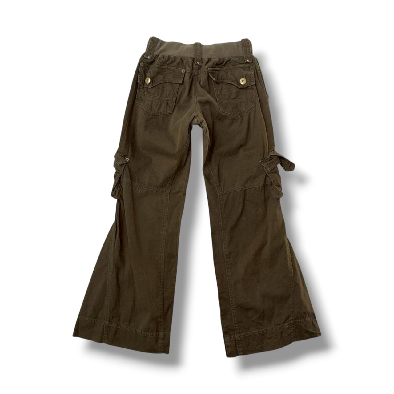 Multi Pocket Flare Cargo Pants