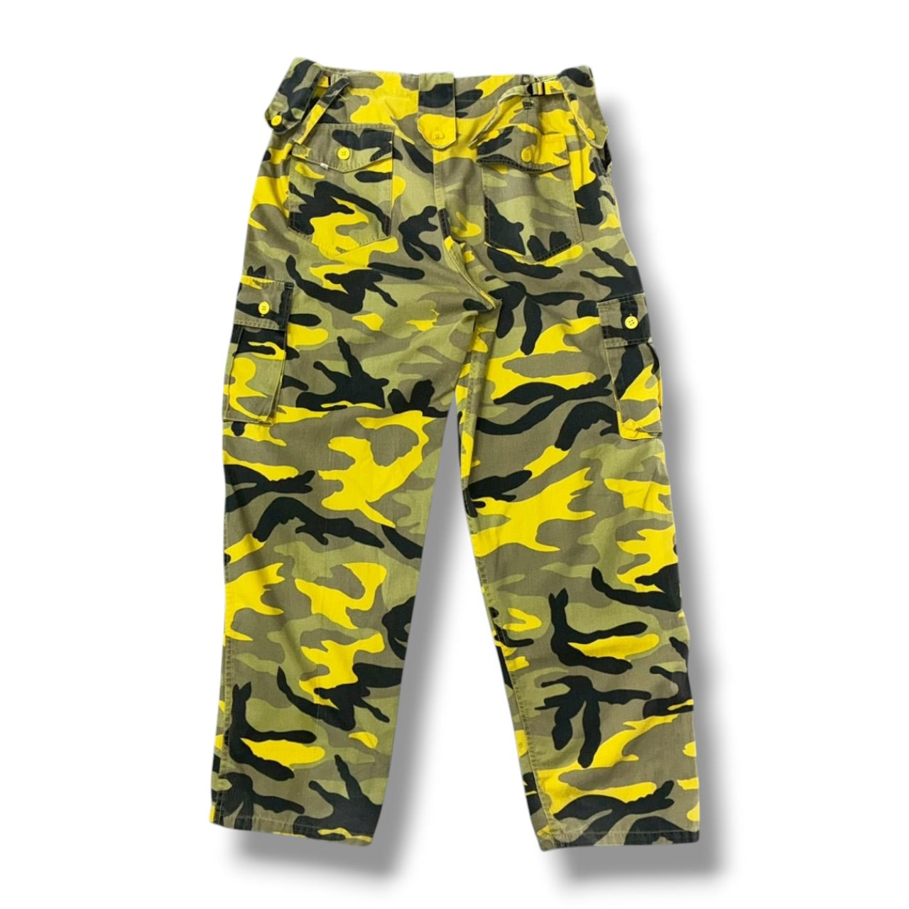 Yellow Camo Cargo Pants
