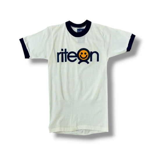 Smiley Face Ringer T-Shirt