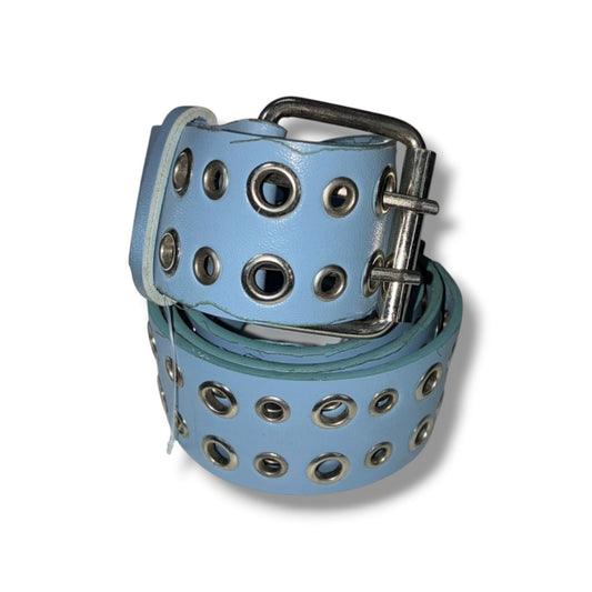 Baby Blue 2-Row Eyelet Belt