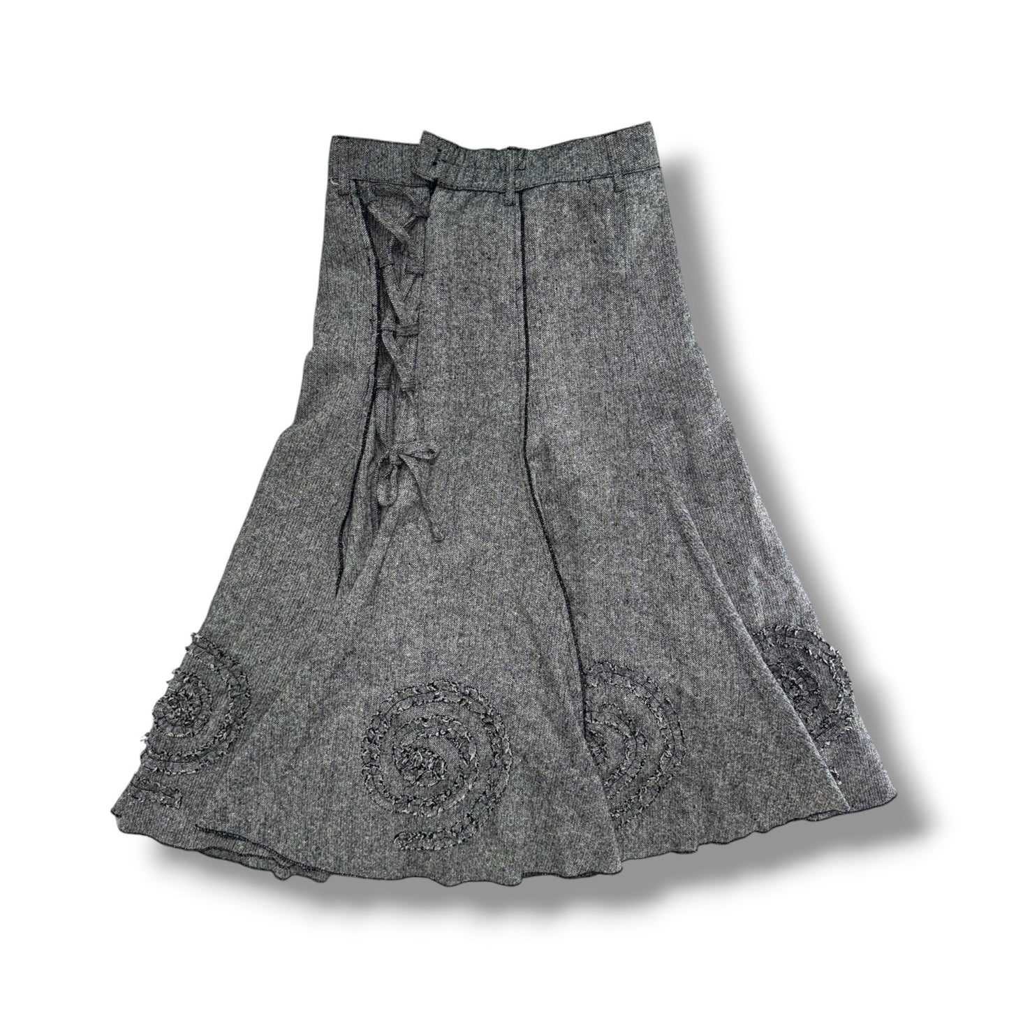 Spiral Frill Trim Skirt