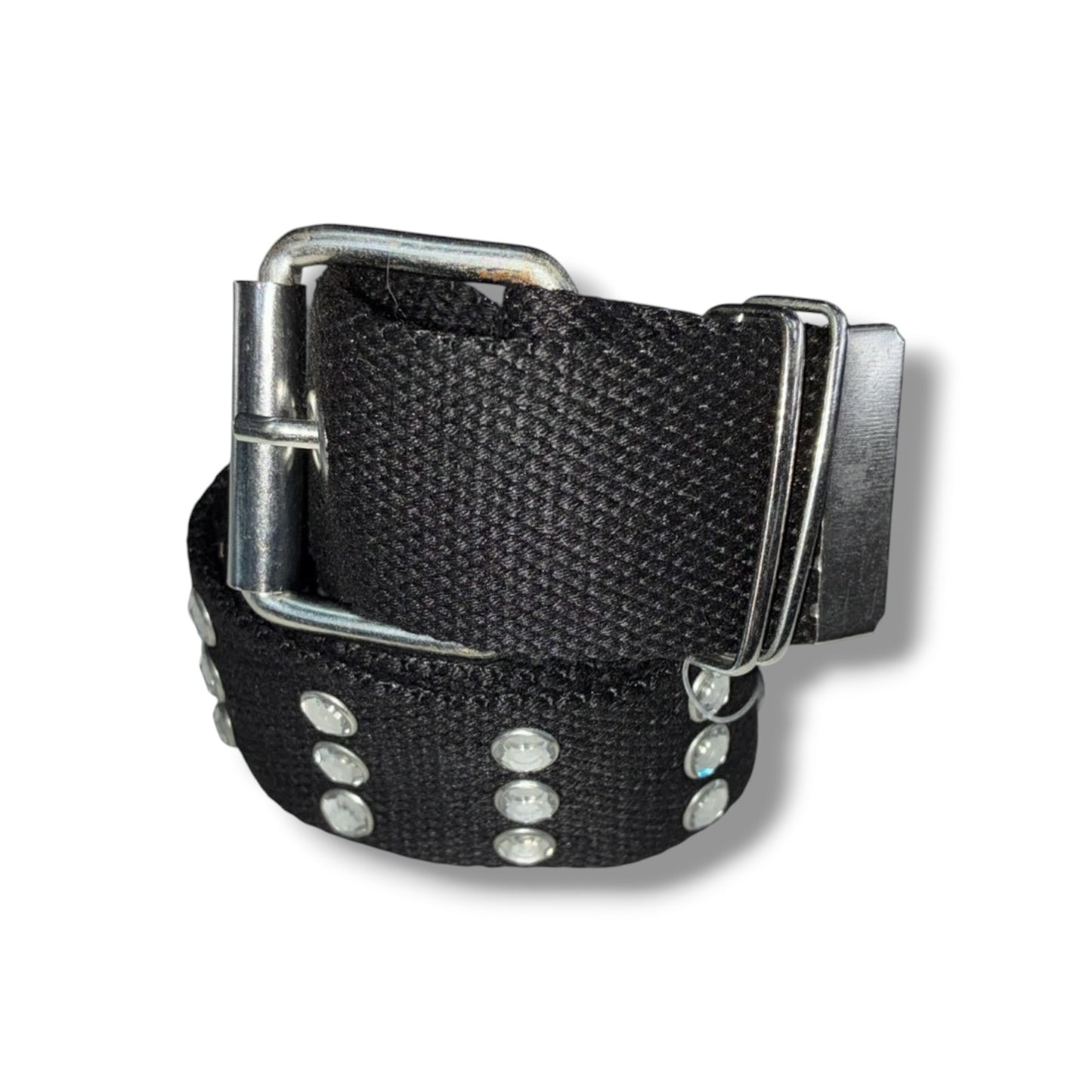 3-Row Crystal Studs Belt