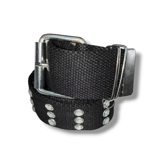 3-Row Crystal Studs Belt