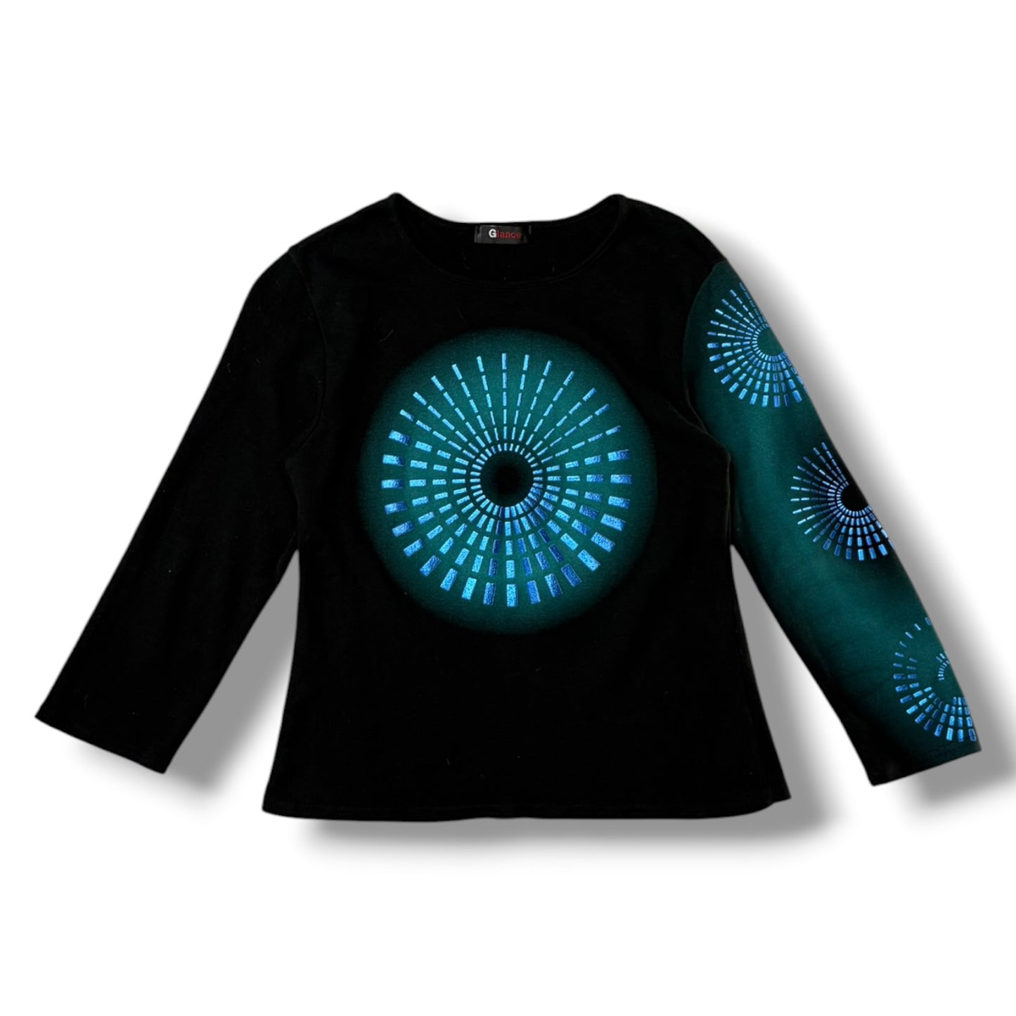 Optical Cyber Graphic Top