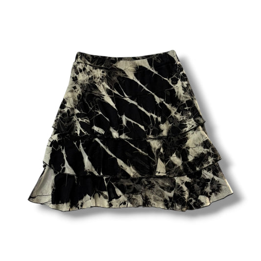 Tie-Dye Tiered Mini Skirt