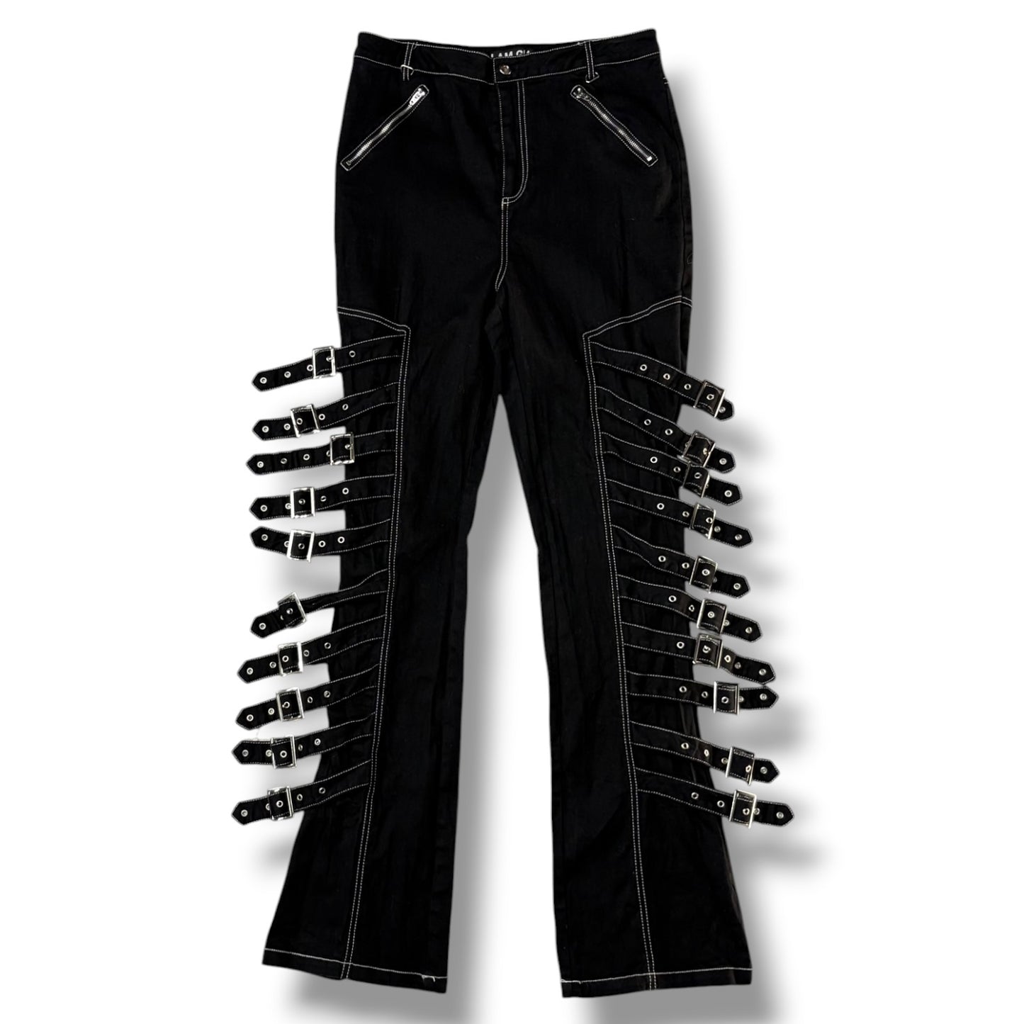 Multi-Buckle Bondage Pants
