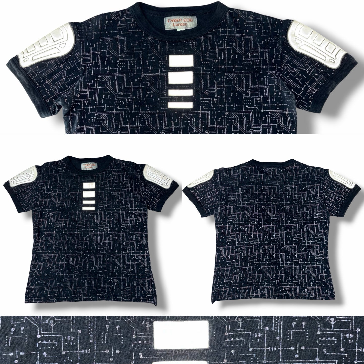 "CYBERDOG" Reflective Armor Patch T-Shirt