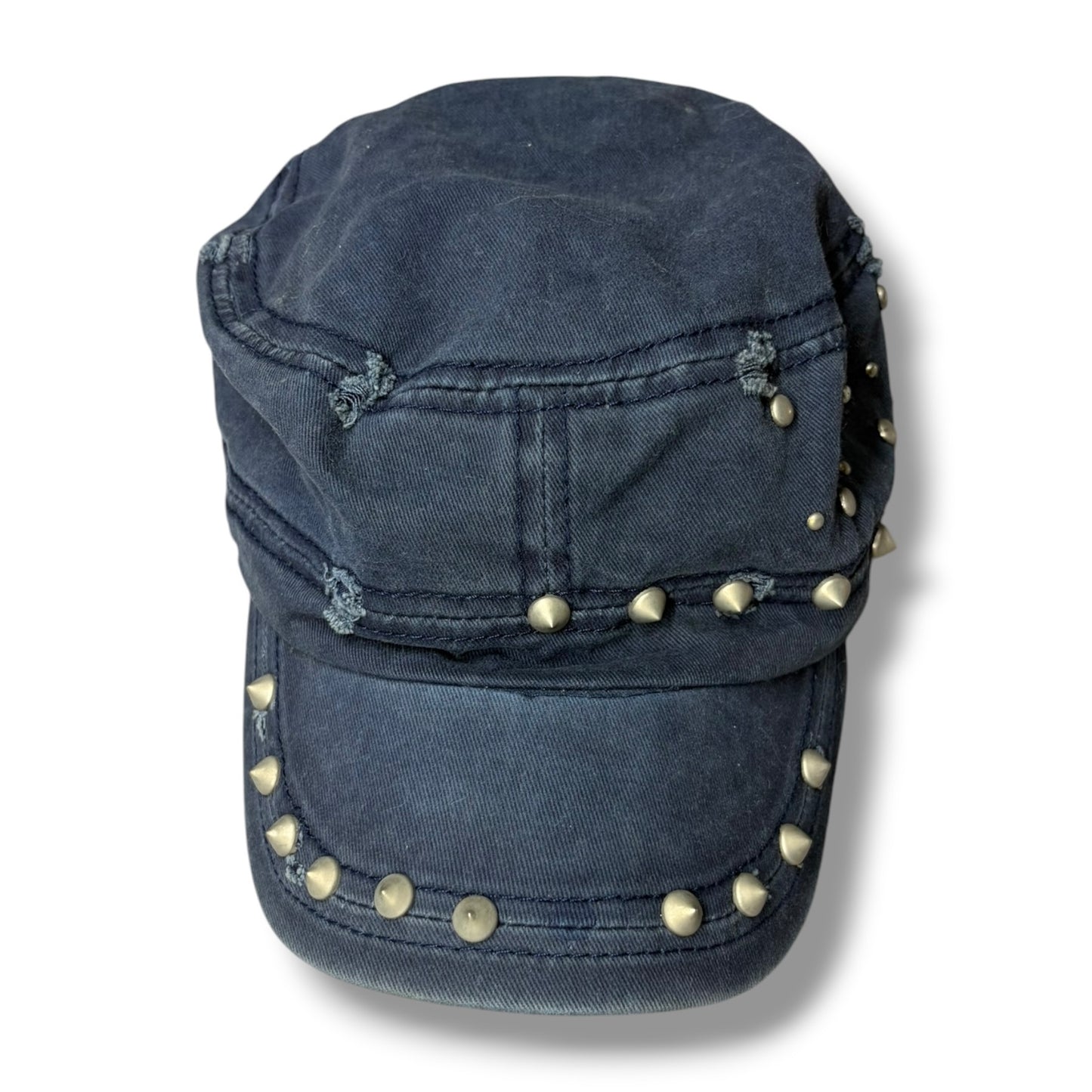 Distressed Denim Work Cap