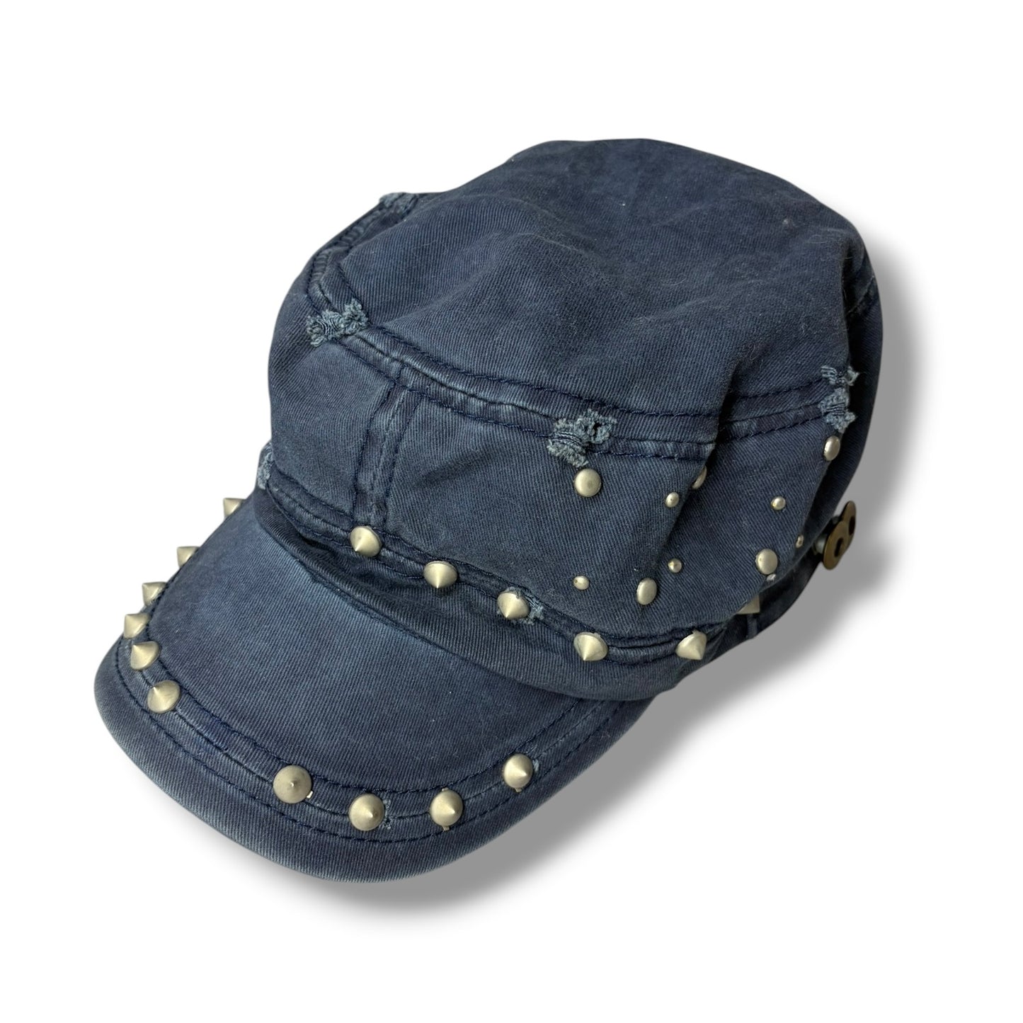Distressed Denim Work Cap