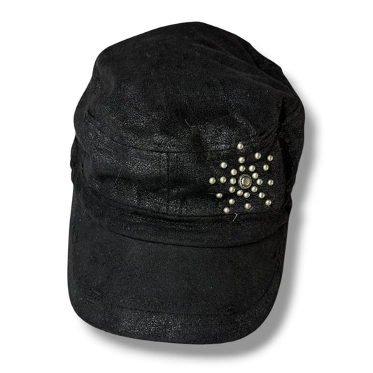 Leather Sunburst Work Cap