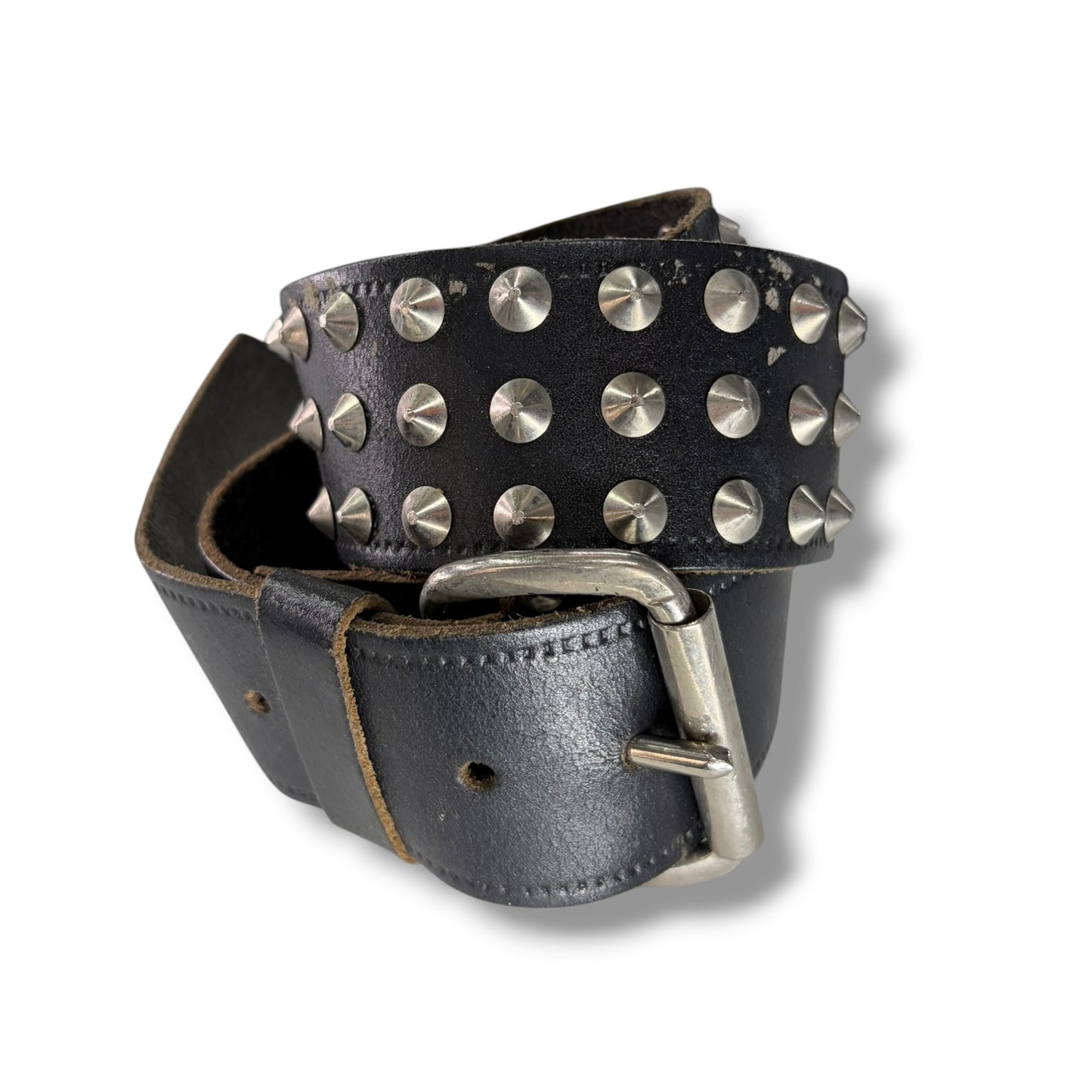 3-Row Cone Studded Belt