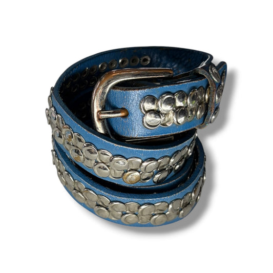 Blue Studded Belt