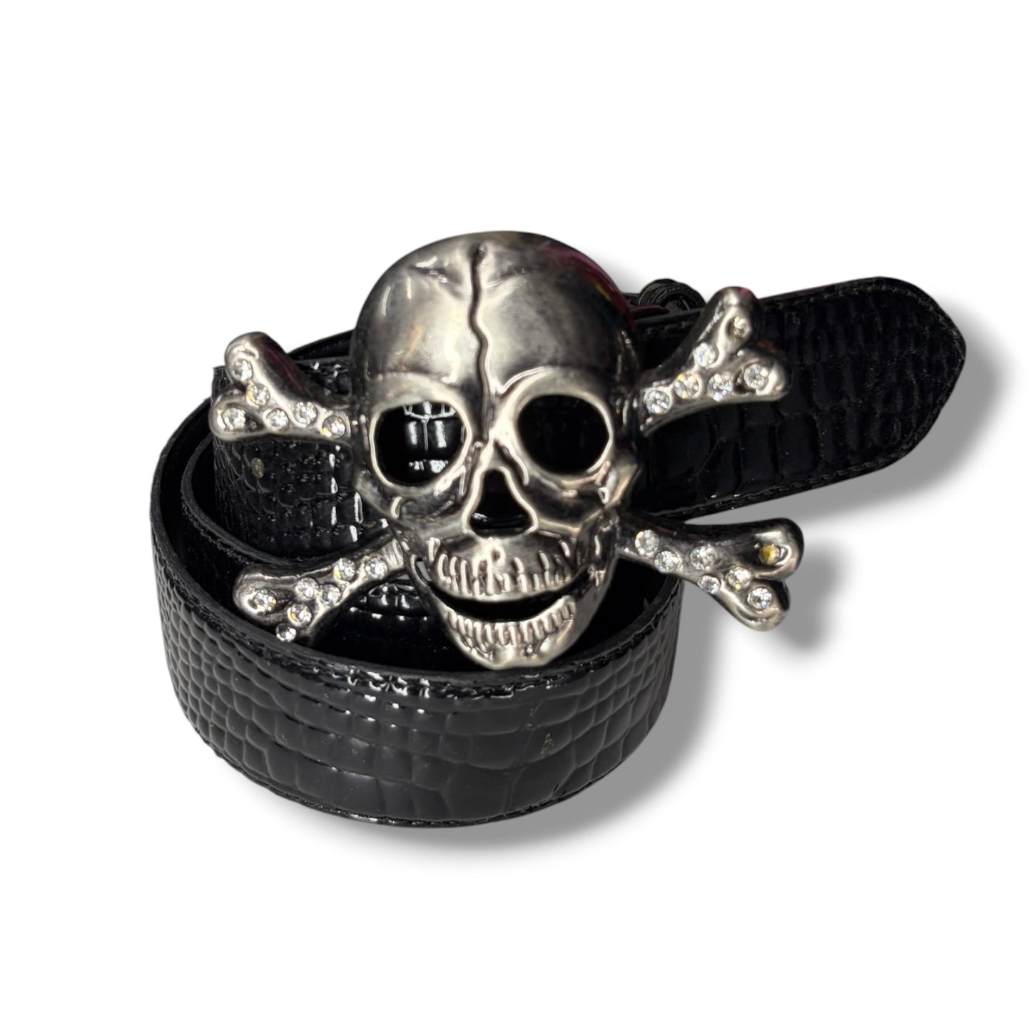 Skull Buckle Belt