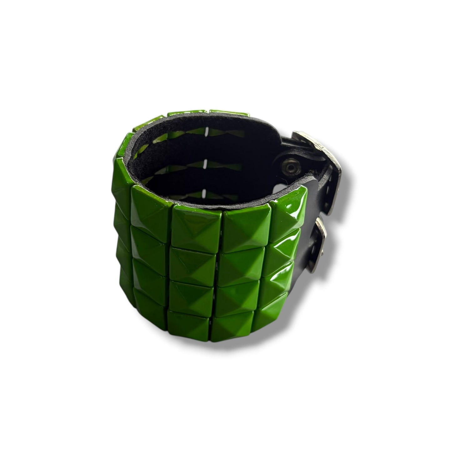 Green 4-Row Wide Bracelet