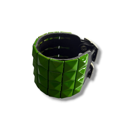 Green 4-Row Wide Bracelet