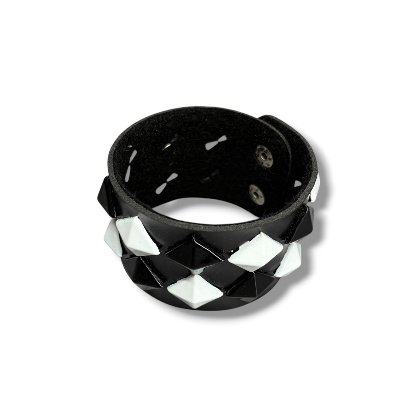 Black/White 2-Row Bracelet