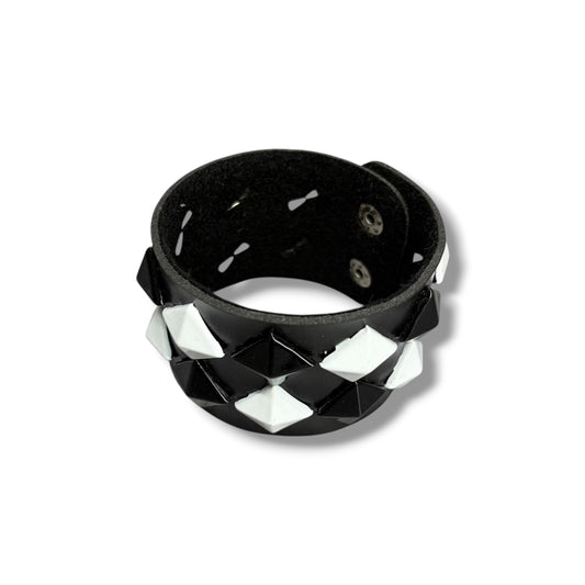 Black/White 2-Row Bracelet