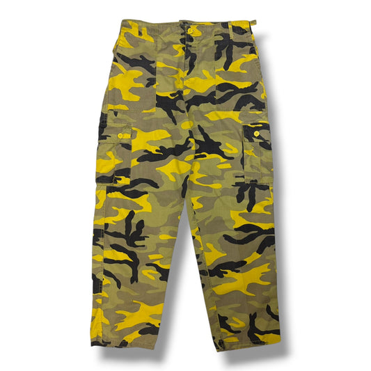 Yellow Camo Cargo Pants