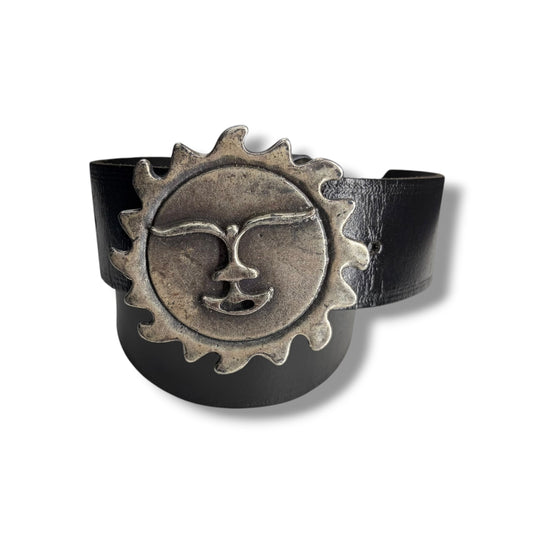 Sun Face Buckle Belt
