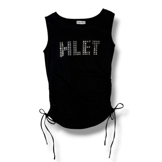 Studded Ruched Tank Top