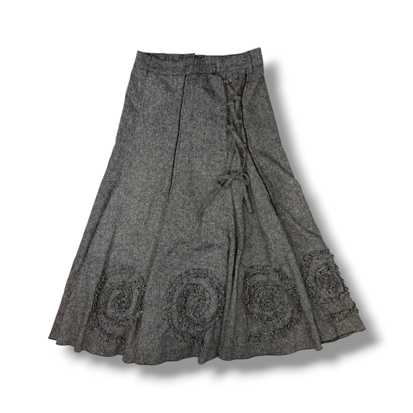 Spiral Frill Trim Skirt