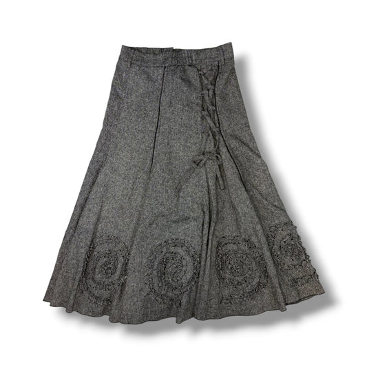 Spiral Frill Trim Skirt