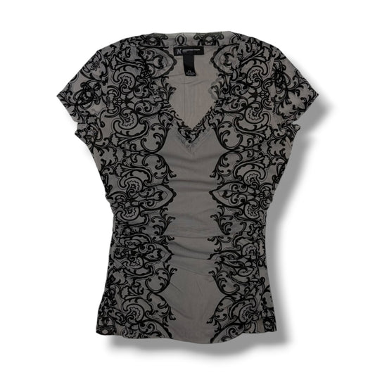 Damask Ruched Top