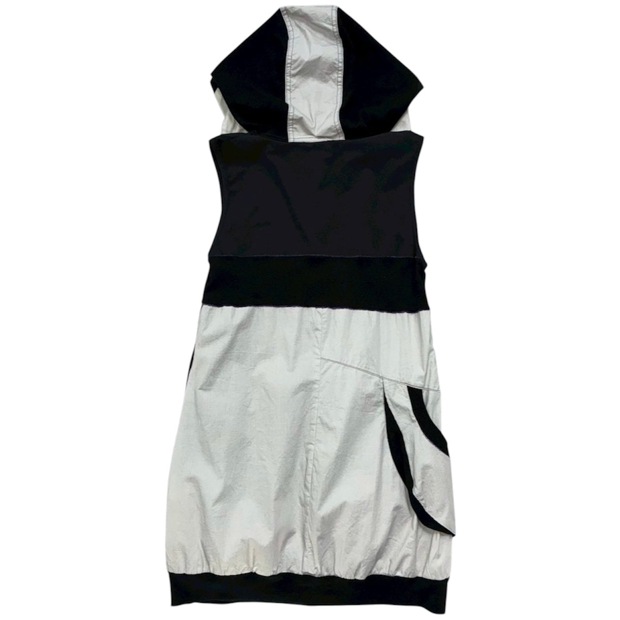 Long hooded vest