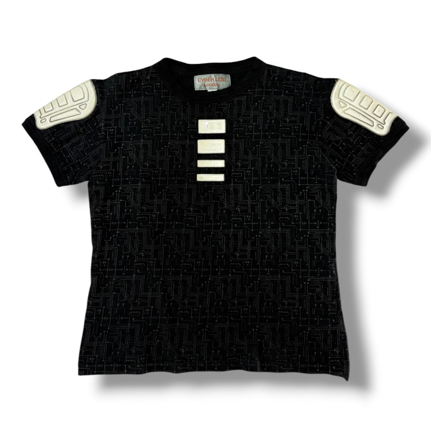 "CYBERDOG" Reflective Armor Patch T-Shirt