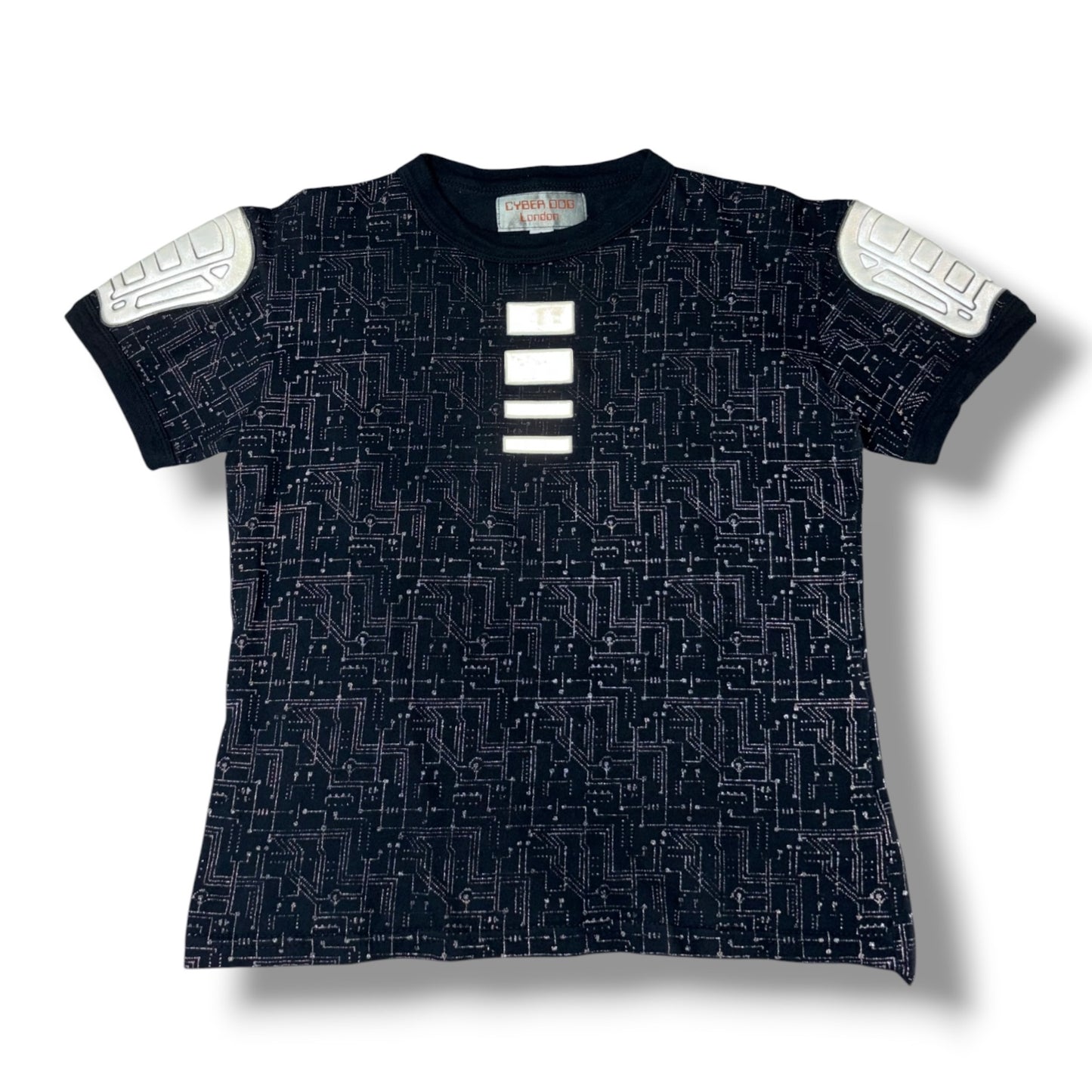 "CYBERDOG" Reflective Armor Patch T-Shirt