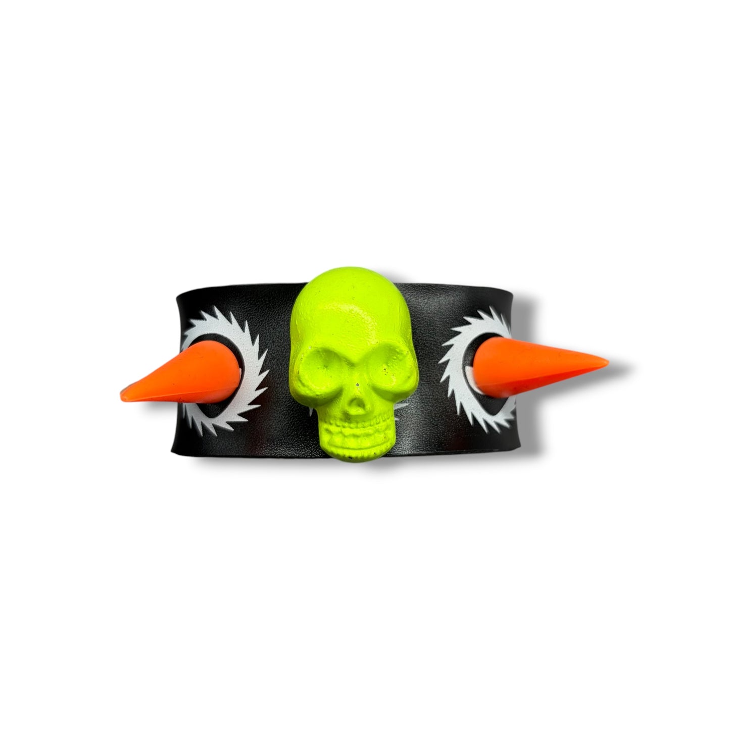 Neon Skull Spiked Bracelet