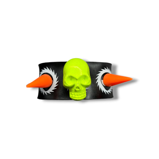 Neon Skull Spiked Bracelet