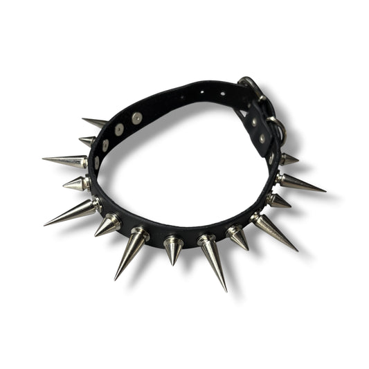 Long Spiked Studded Chocker